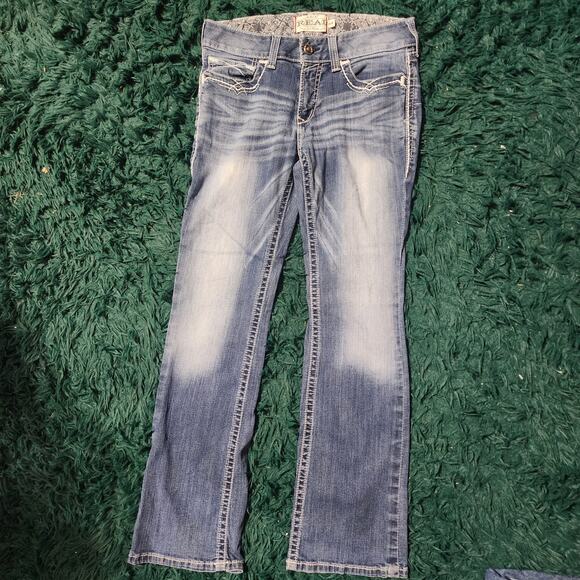 Ariat R.E.A.L. Denim Women’s Bootcut Jeans Medium Wash Western Rodeo Style 31x31 - Picture 1 of 6